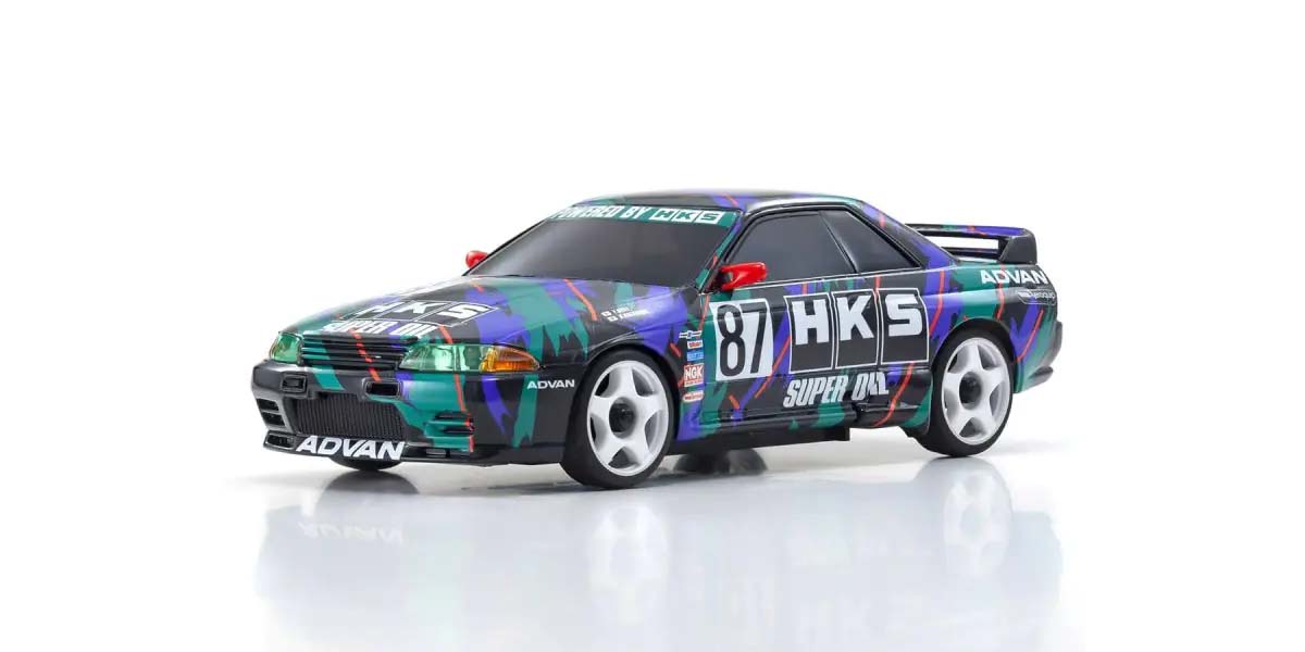 Kyosho Mini-Z AWD Nissan Skyline GT-R R32 1993 HKS #87 (MA020-KT531P)