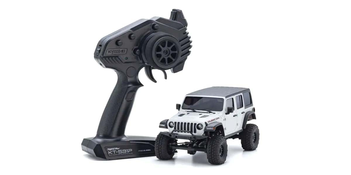 Mini-Z 4X4 MX-01 Jeep Wrangler Unlimited Rubicon White (KT531P)