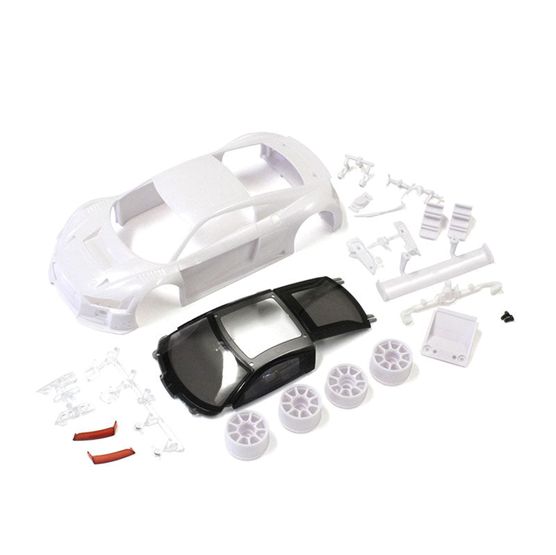 Bodyshell Audi R8 LMS 2015 Mini-Z + 2WD Rims (White Body)