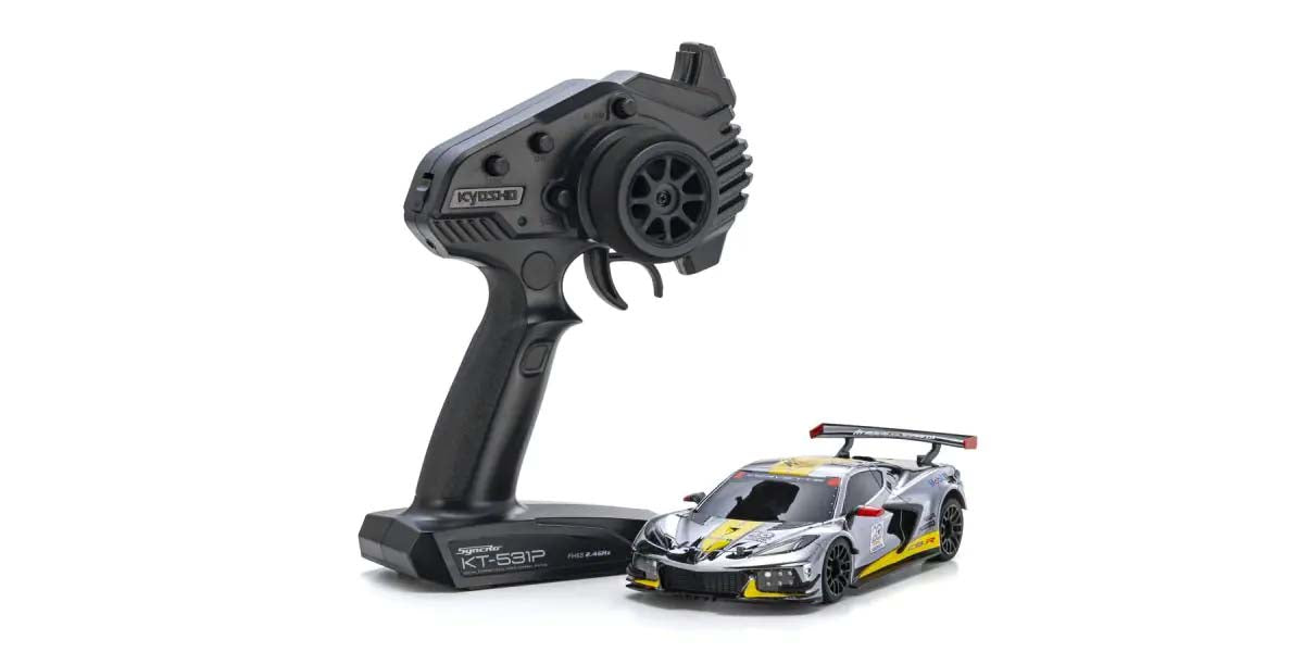 Kyosho Mini-Z MR04 RWD Corvette C8-R Chrome 20th Anni (W-MM/KT531P)