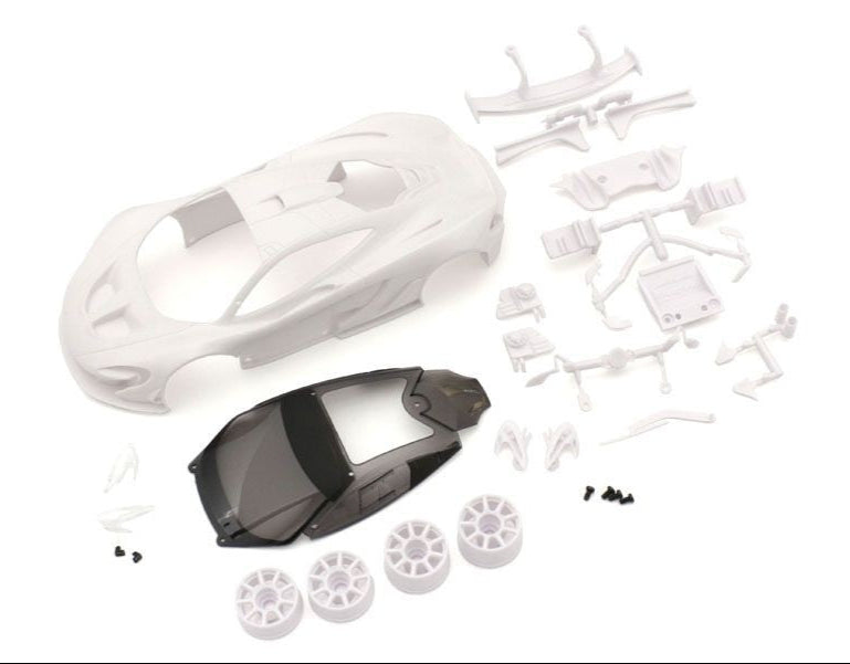 Bodyshell McLaren P1 GTR Mini-Z + 2WD Rims (White Body)