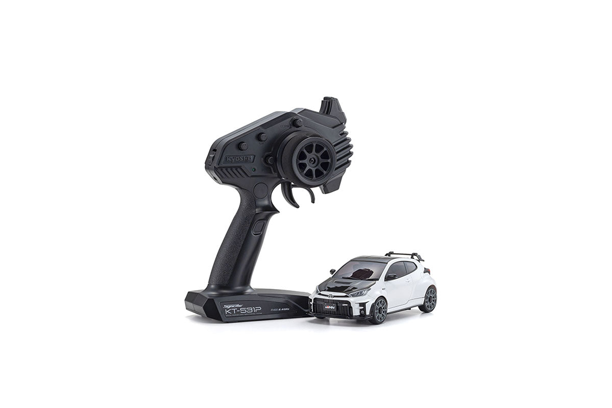 Mini-Z AWD Toyota GRMN Yaris Circuit Package White (MA020-KT531P)