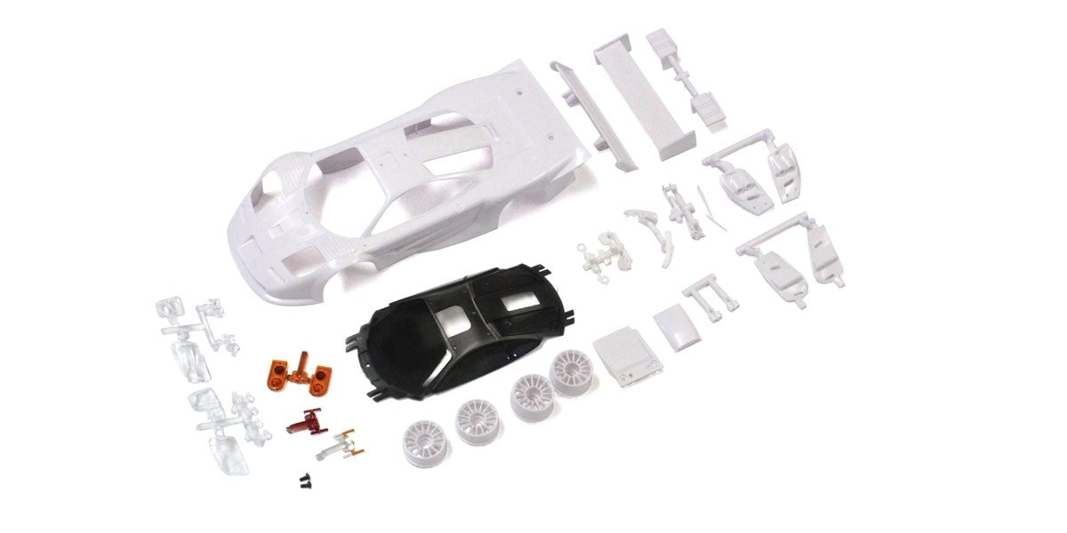 Bodyshell McLaren F1 GTR Mini-Z + 2WD Rims (White Body) K.MZN192