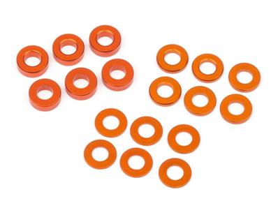 Washer set 3x6mm (0.5mm/1.0mm/2.0mm/orange/6pcs) - HB112797