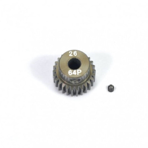Motor-pinion alu hard 64p / 26t (SER120113)