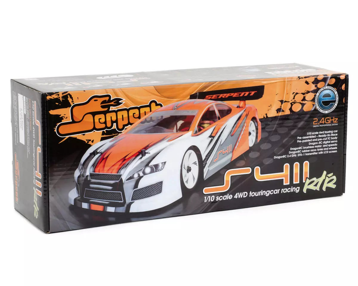 Serpent S411 1/10 RTR 4WD Auto da turismo elettrica SER400007