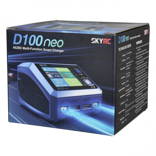 SkyRC D100 Neo LiPo 1-6s 10A 100W AC Charger